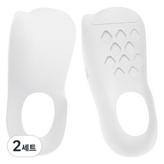 Living Mango 正確步姿足弓鞋墊 雙腳穿戴組 白色, 2套