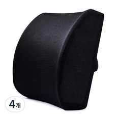 LIVING DUO 記憶海綿背墊讓你想靠在上面, 黑色, 4個