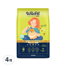 윌로펫 전연령용 강아지 헬시포뮬러 기능성 소프트사료 스킨앤코트, 4개, 1.2kg, 오리