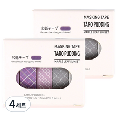 포텐키트 이쁜 데코테이프 1cm x 2m 5롤 x 2p 세트, 타입5, 4세트