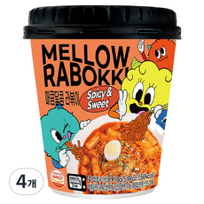 멜로우빈 매콤달콤 라볶이, 170g, 4개