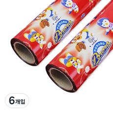 포포팬시 뽀로로 증착롤포장지 대 18m, 야구, 6개입