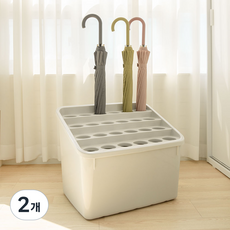 비스토어 24구 다모아 우산꽂이, 2개, 라이트 그레이