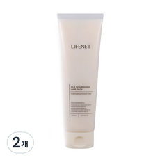 Lifenet 絲綢滋養髮膜，適用於受損髮質花卉麝香, 200ml, 2個