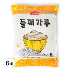 우영식품 아따꼬씨네 들깨가루, 1kg, 6개