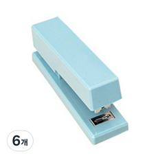 Alpha Commerce 釘書機, 6個, 淺藍色