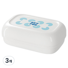 THE ZAKKA Clean Up 多用途肥皂盒 FREE, 白色, 3個