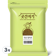 곳간지기 국산 청차조, 1kg, 3개