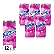 Sunkist 香吉士 Zero李子葡萄柚汽水, 190ml, 12個