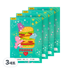 lucalab 彩虹熊小學用橫線筆記本4入組, 速食, 3套