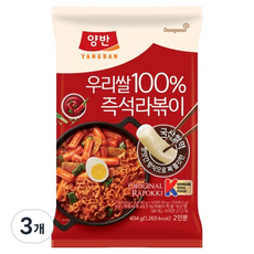 Dongwon 東遠 Yangban 兩班 韓國米即食拉麵炒年糕, 3個, 404g