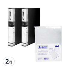 현풍칼라링화일 60매 2p + L홀더 10p, 흑색(화일), 2개