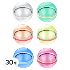 Bfancy 可重複使用矽膠磁鐵水球, 30個, 混色