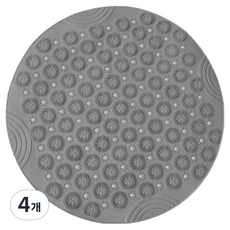 포텐키트 實用腳底按摩墊 30 x 30 cm, 4個, 灰色
