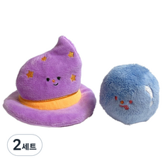 GosunyToys 狗狗嗅聞啾啾沙沙聲玩具, 2套, 紫色
