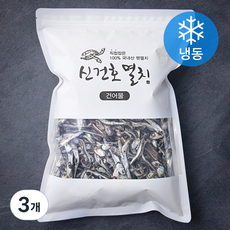 신건호멸치 국내산 통영 상품 다시멸치 국물 육수용 (냉동), 500g, 3개
