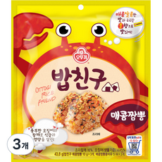 OTOKI 不倒翁 飯友韓式海鮮辣味香鬆, 3袋, 43.8g