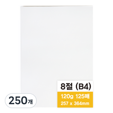 영아트 모조지 120g, 8절, 250개