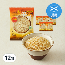 월향미 식이섬유 현미 공밥 (냉동), 180g, 12개