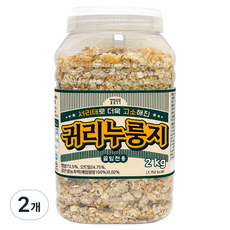 일일곡식 서리태로 더욱 고소해진 귀리누룽지, 2kg, 2개