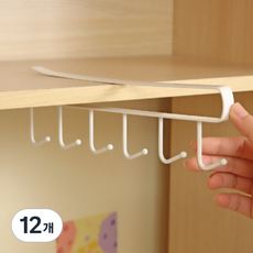 앞날창창 다용도 수납 걸이, 화이트, 12개