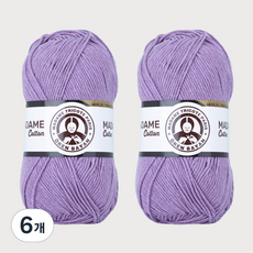 DIKTAS Madame Cotton棉質混紡毛線 2入, 23. 薰衣草, 6個