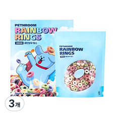 페스룸 반려동물 레인보우 링스 시리얼 60g, 곡물, 3개