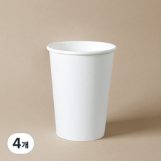 Boni Pack 高磅數外帶無印刷紙杯 390ml, 100入, 4個