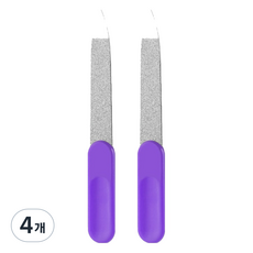난리시스터즈 스테인리스 손톱 정리 네일 파일 9cm, 4개, TYPE 04