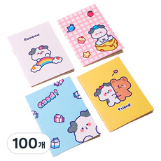 Maket Gamseong 角色迷你練習本, 隨機出貨(小乳牛), 100個