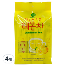 제주앤팜 제주가 키운 레몬차 스틱, 25g, 4개, 15개입
