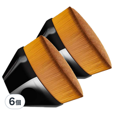 高密度無痕魔術化妝粉底刷 6個 單一顏色 刷毛 柔軟舒適 快速上妝