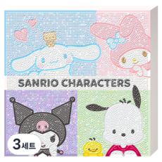 토이앤퍼즐 보석십자수 세트 프렌들리 BS25-708, 3세트