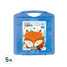 monizoo 手提包蠟筆 藍色, 55色, 5個