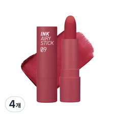 페리페라 잉크 더 에어리 벨벳 립스틱, 09감성착장, 4개, 3.6g