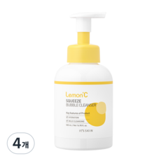 잇츠스킨 레몬C 스퀴즈 버블 클렌저, 500ml, 4개