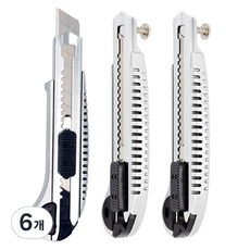 DADA INDUSTRY 鋁製大型美工刀 18mm, 混色, 6個