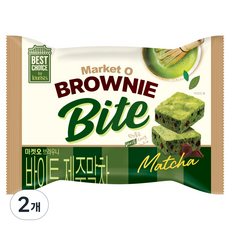 Market O 迷你布朗尼蛋糕 濟州抹茶口味, 2袋, 240g