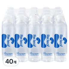 크린랩 릴리프 미세플라스틱 없는 생수, 40개, 500ml