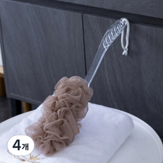 Tirona 沐浴身體刷, 棕色, 4個, 1入