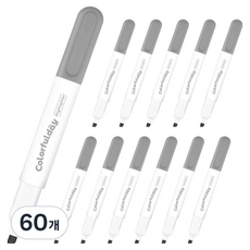 모나미 칼라풀데이 형광펜, 쿨 그레이2, 60개
