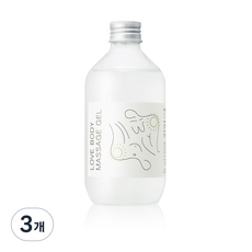 문헤일로 러브 바디 마사지 젤 네추럴, 3개, 300ml
