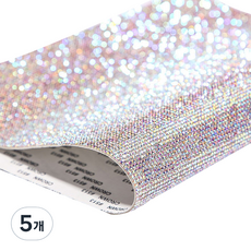 DIY興趣 方塊珠寶串珠 寶石膠帶裝飾貼紙 小, 5個, 03 亮片