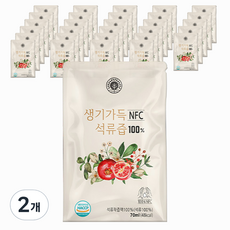 투오가닉 생기가득 석류즙 NFC 100% 30p, 2.1L, 2개