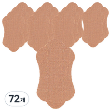 깔끔한 스킨색 겨드랑이 땀 흡수 패드 겨땀 패치 TYPE 03 딥 스킨, 72개