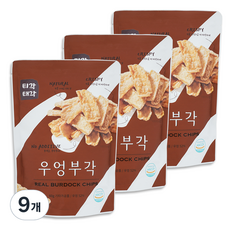 TigakTaegak 炸牛蒡脆片, 60g, 9包