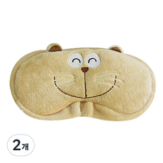 ANINARA 角色睡眠眼罩 快樂/米色, 1個裝, 2個