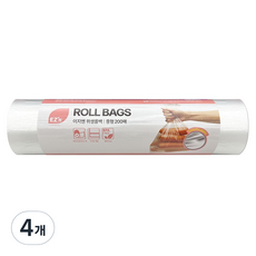 EZn이지엔 위생 롤백 25cm x 35cm, 중(M), 200개입, 4개