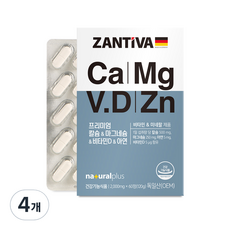 ZANTiVA 優質鈣鎂鋅維他命D錠, 60錠, 4盒