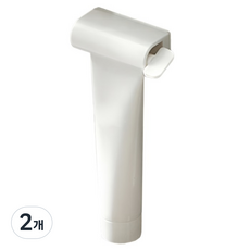 Lilly Home 優質ABS可拆卸式牙膏分裝器 擠牙膏器, 2個, 白色